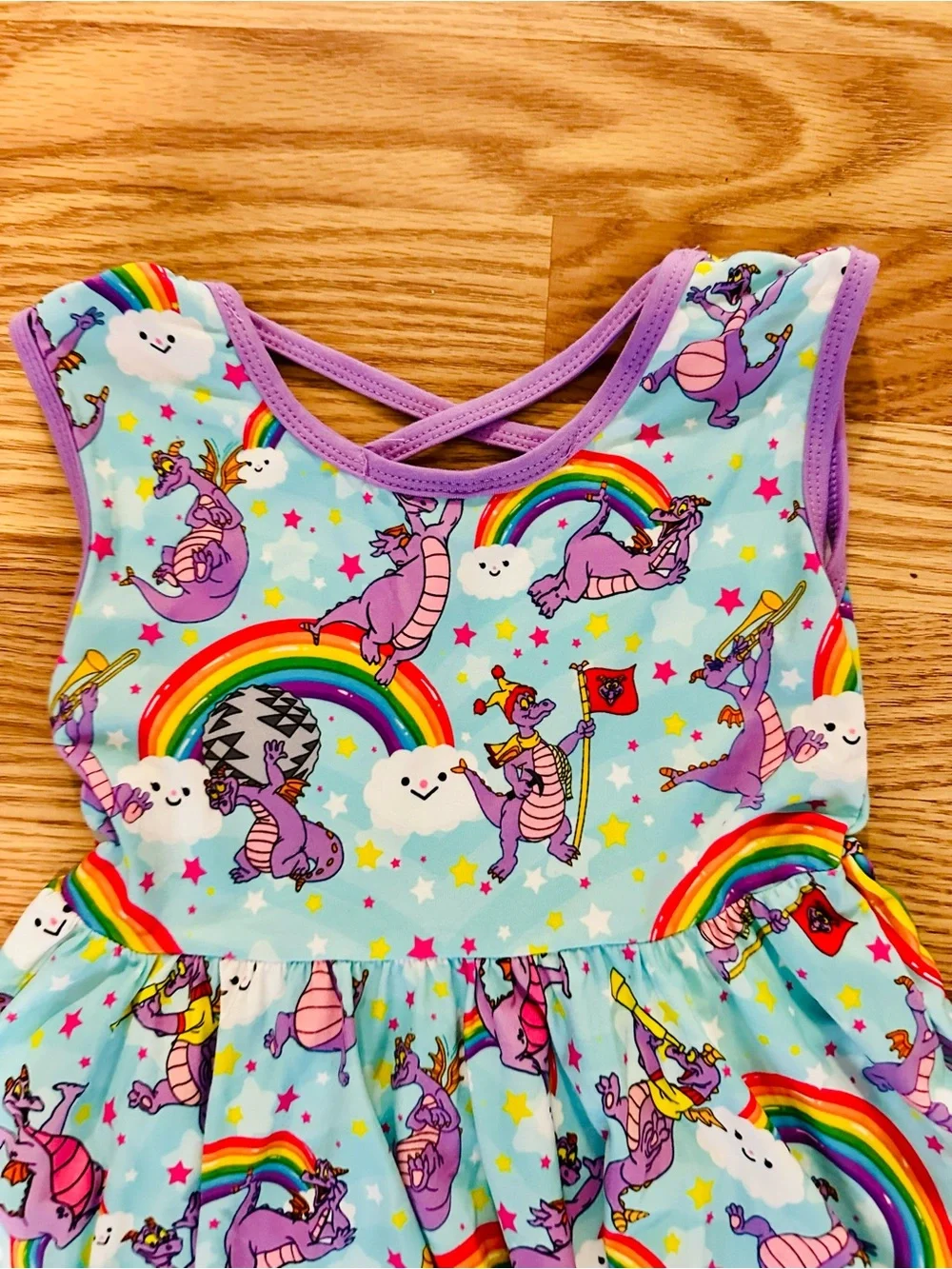 Girls Rainbow & Purple Figment Twirl Dress